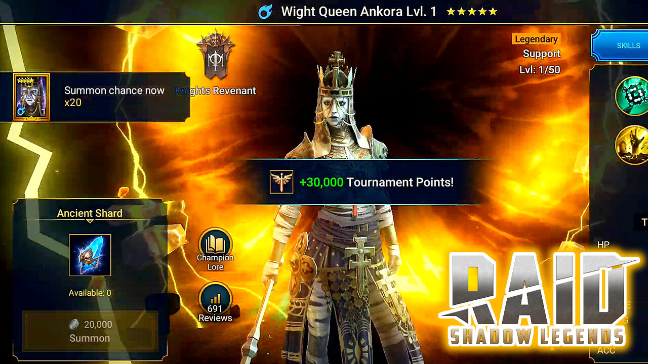 Wight Queen Ankora Unlocked and upgraded for CvC Event RAID