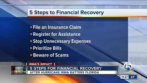 5 steps to financially recover from Hurricane Irma