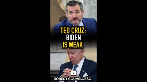 Ted Cruz: Biden is WEAK #shorts