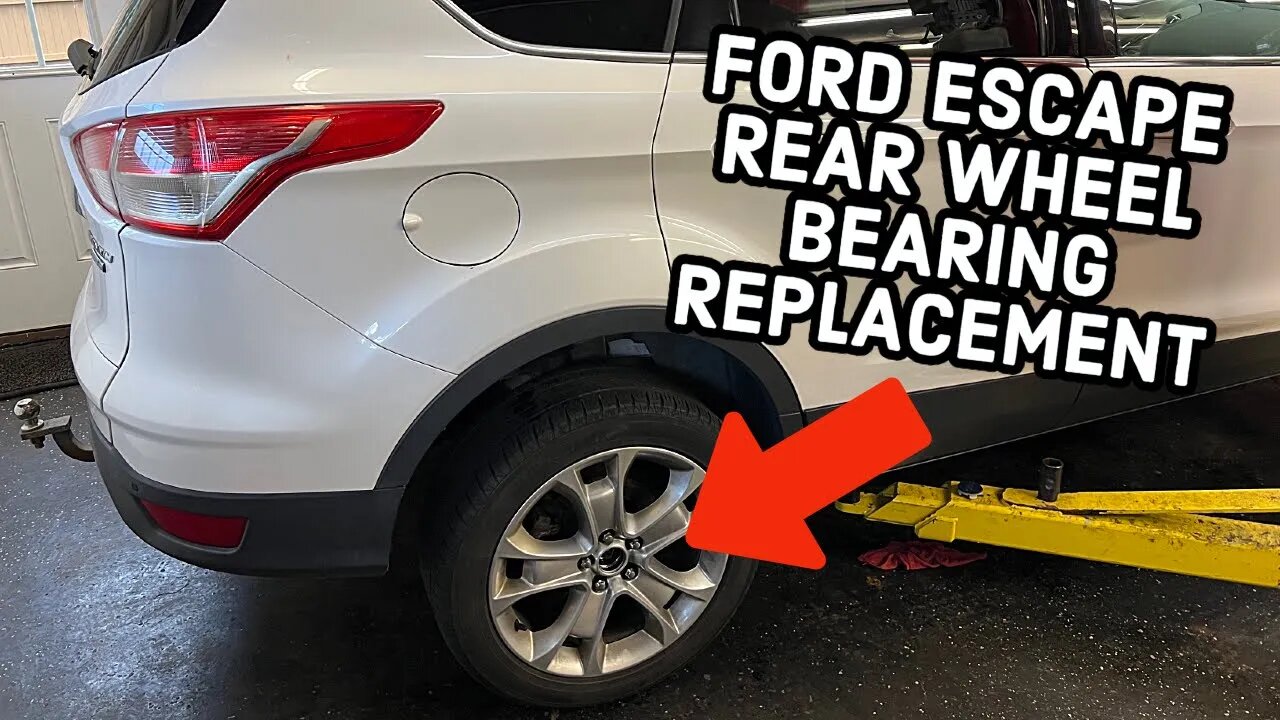 How To Replace 2013 - 2019 Ford Escape Rear Wheel Bearing AWD