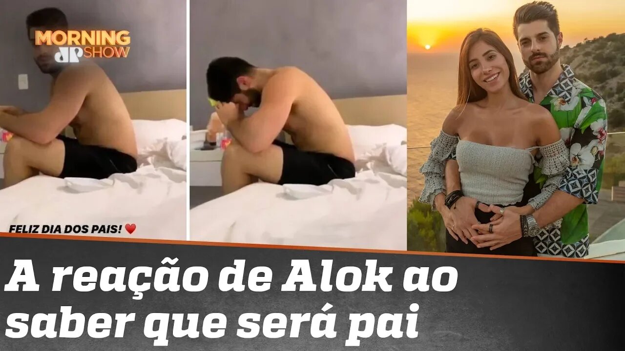 A reação do DJ Alok ao saber que será pai