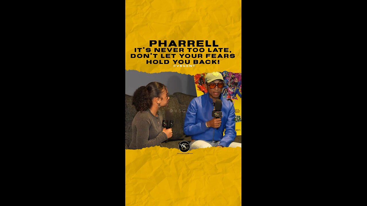 @pharrell It’s never too late, don’t let your fears hold you back