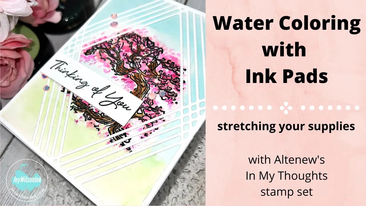 Water Coloring With Ink Pads