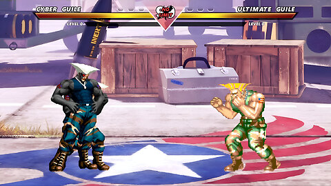 Cyber Guile VS Ultimate Guile