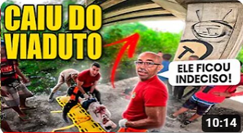 17. FICOU INDECISO E CAIU DO VIADUTO NA VIA MANGUE