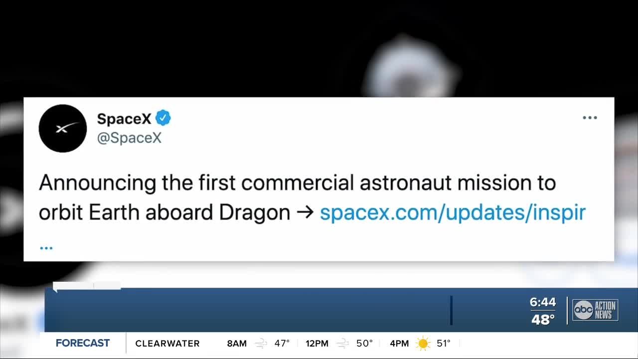 US billionaire buys SpaceX flight to orbit with 3 others