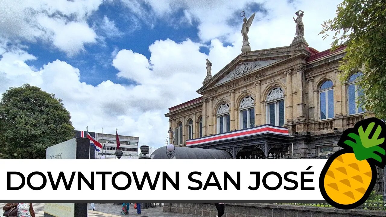 [4K] SAN JOSÉ, COSTA RICA 🇨🇷 Walk & Tour Downtown At The National Theatre & More #costarica #travel