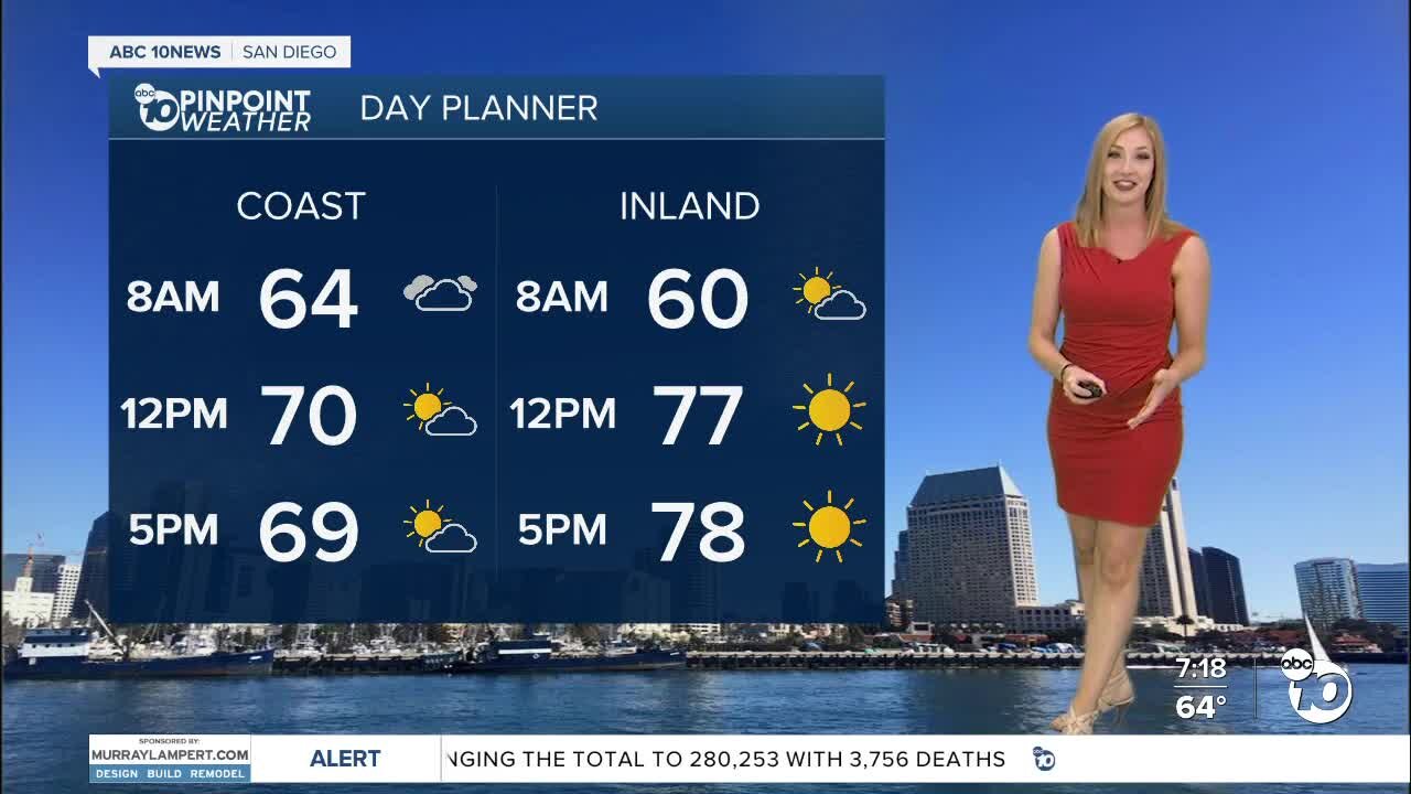 ABC 10News Pinpoint Weather with Meteorologist Leah Pezzetti