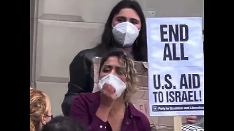 "All of us are Hamas!" women screams out at the University of North Carolina.