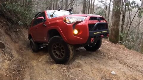 Hurricane @ Creek @ Trail, @ Shelton @ Laurel, @ and @ Bear @ Wallow @ Gap @ with the 4 Runner and N