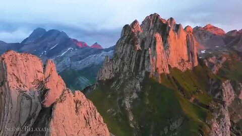 The Alps 4K 60 Minute Relaxation Film with Calming Music ++++ 2