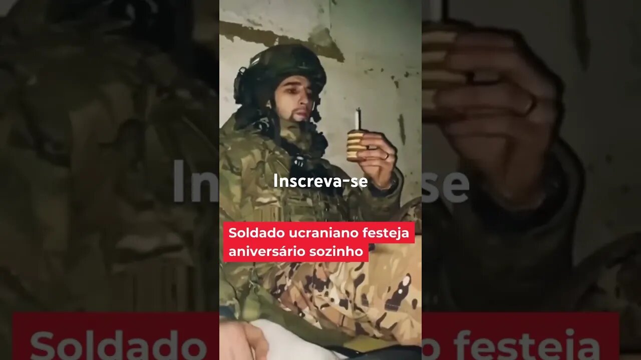 Soldado Ucraniano passa aniversário sozinho #russia
