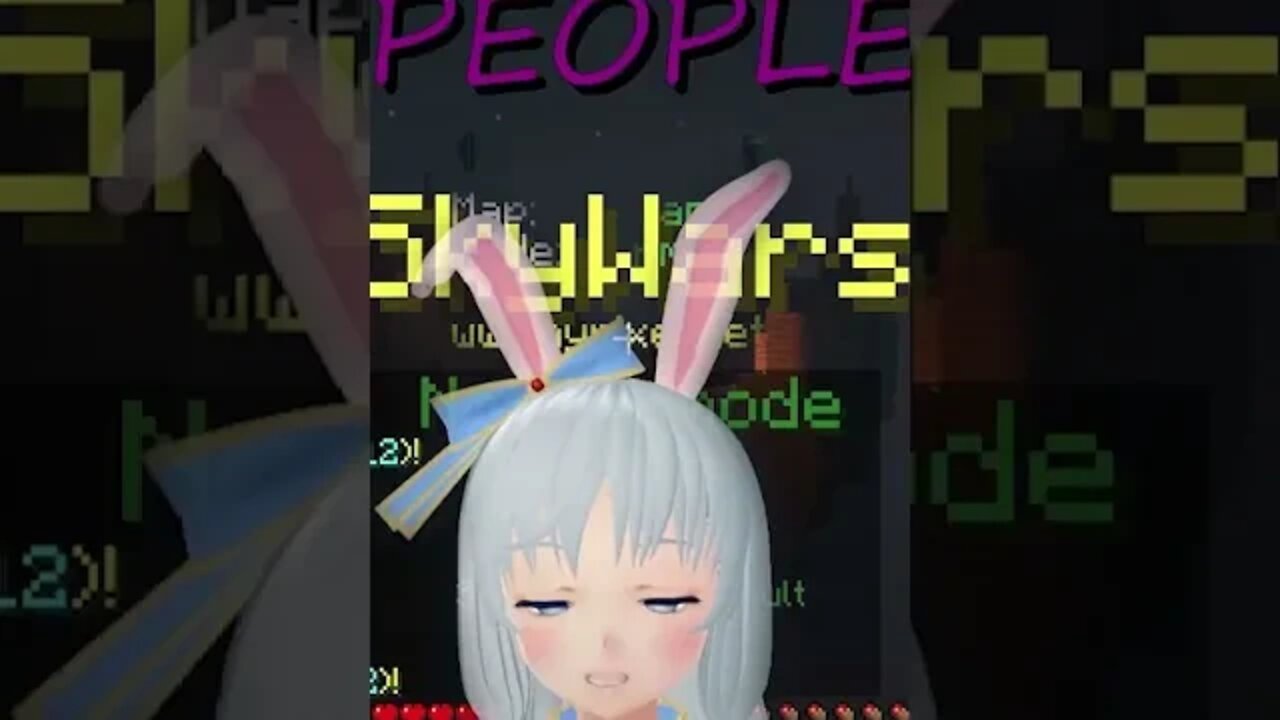 I SUCK AT MINECRAFT. OR DO I? 🐇 #shorts #minecraft #vtuber #funny #bunny