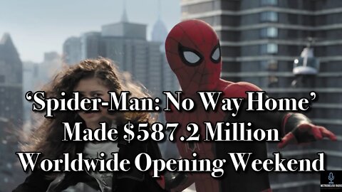 SPIDER-MAN: NO WAY HOME Made $587.2 Million Worldwide Opening Weekend