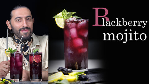blackberry mojito| How to make blackberry mojito mocktail | two methods for making blackberry mojito