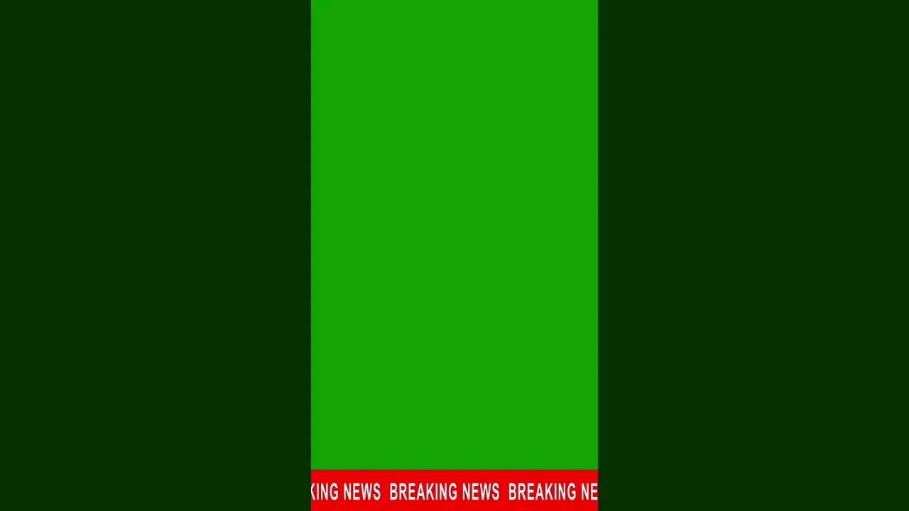 Breaking News Animated Lower Banner Green Screen Overlay