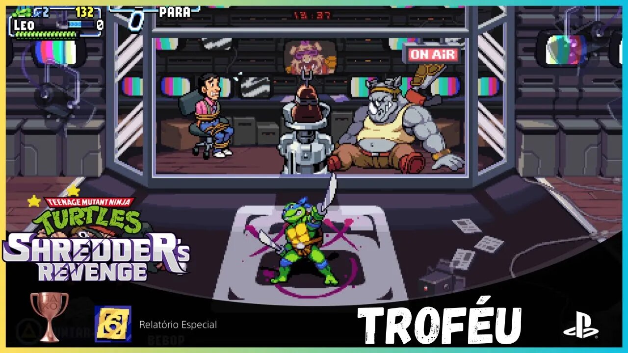 TROFÉU RELATÓRIO ESPECIAL | TEENAGE MUTANT NINJA TURTLES SHREDDER'S REVENGE