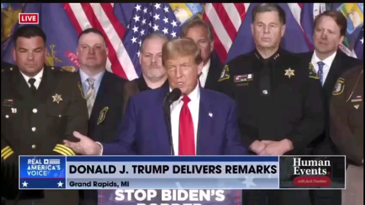 President Trump in Grand Rapids, Michigan - "It’s a Border Bloodbath destroying our country..."