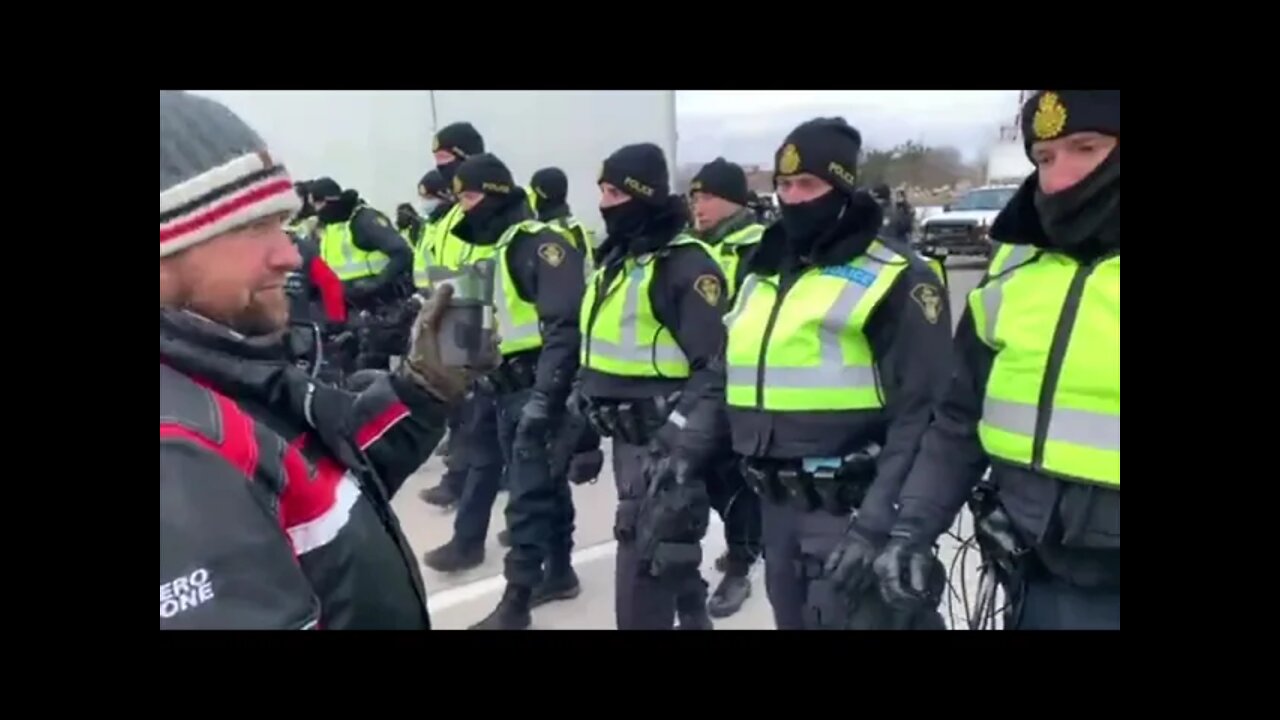 POLICE ARE ADVANCING (AMBASSADOR BRIDGE)