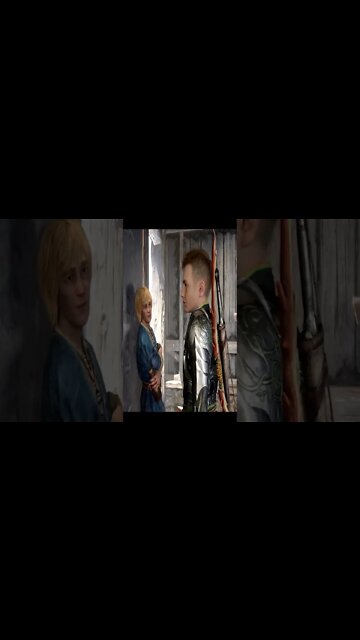 kratos e atreus socando uma parede para construir força e foco em god of war ragnarok #shorts