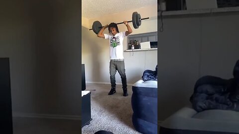 Treyco lifting weights 🏋🏾‍♂️