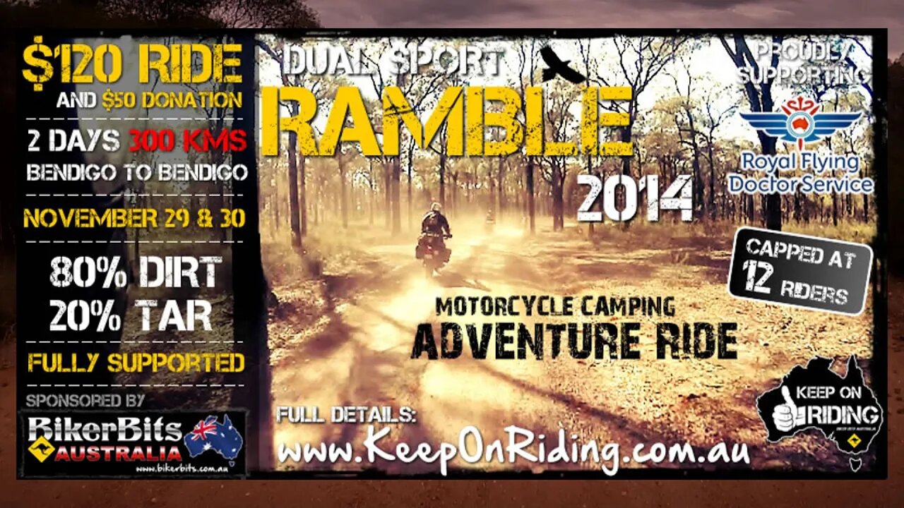 INFO for Dual Sport RAMBLE Nov 2014