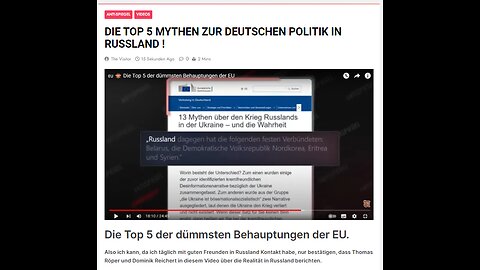 DIE TOP 5 MYTHEN ZUR DEUTSCHEN POLITIK IN RUSSLAND !