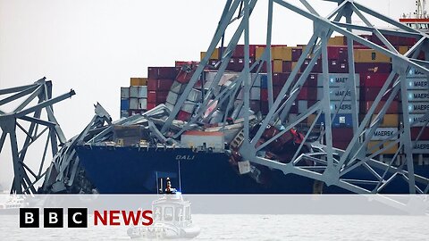 Baltimore bridge_ Two bodies recovered from truck under water _ BBC News