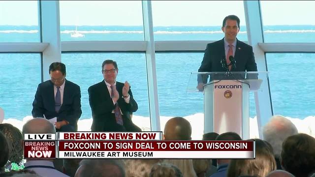 Foxconn technology impresses Governor Walker