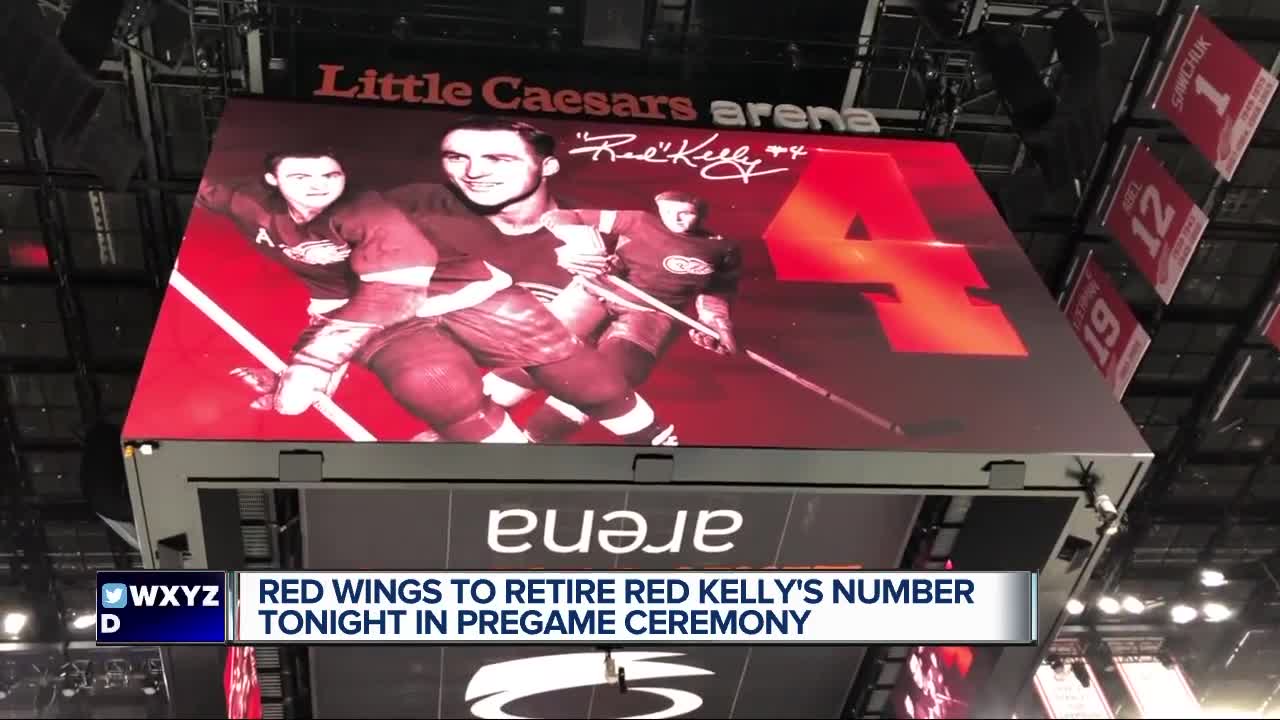 Red Wings to retire Red Kelly's number 4 in pregame ceremony