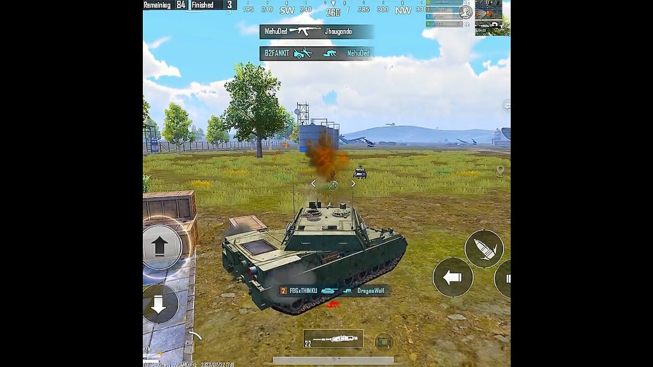 Best tank fight in PUBG mobile