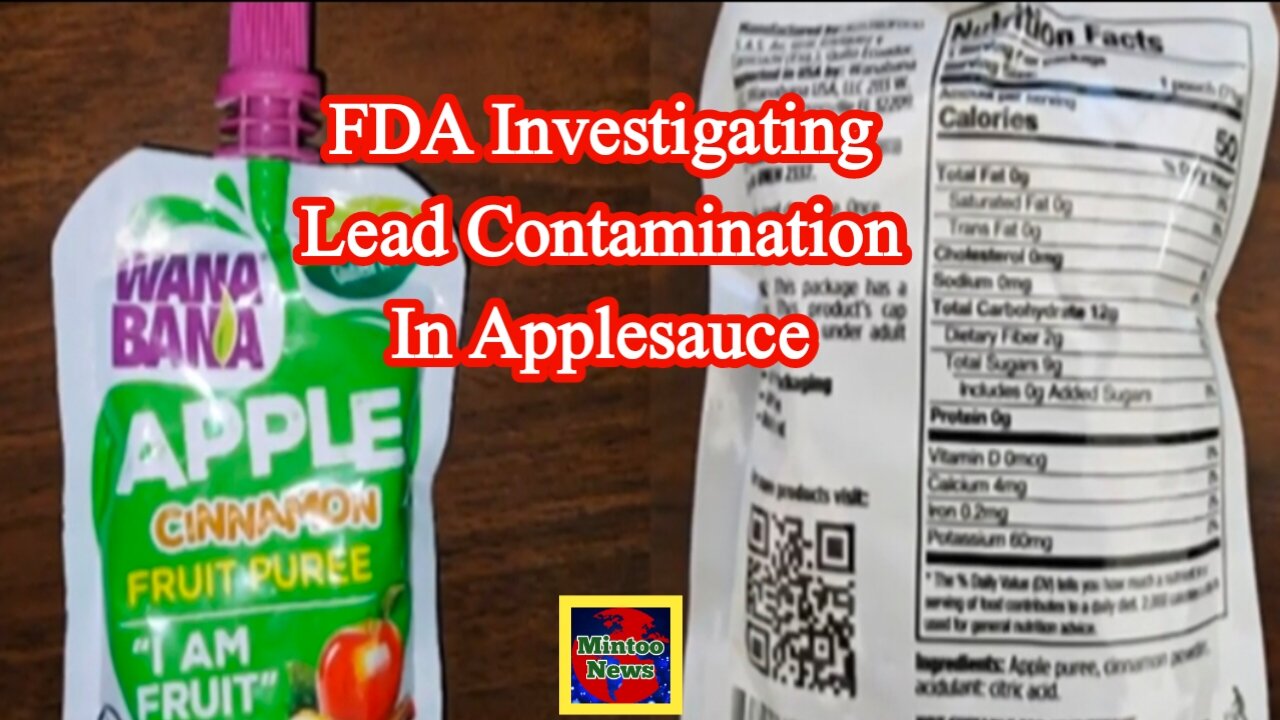 FDA investigating lead contamination in applesauce that may have sickened dozens of children