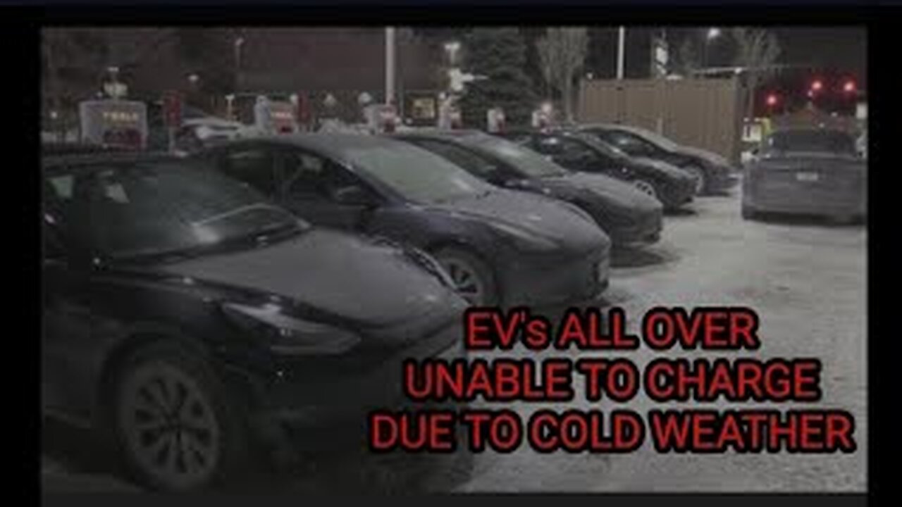 EV's ALL OVER UNABLE TO CHARGE DUE TO TEMPS! NEWS STATIONS REPORTING ISSUES NATIONALLY