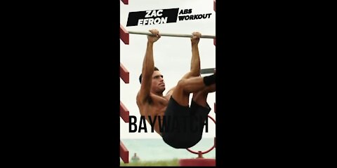 Zac Efron Abs workout for Baywatch