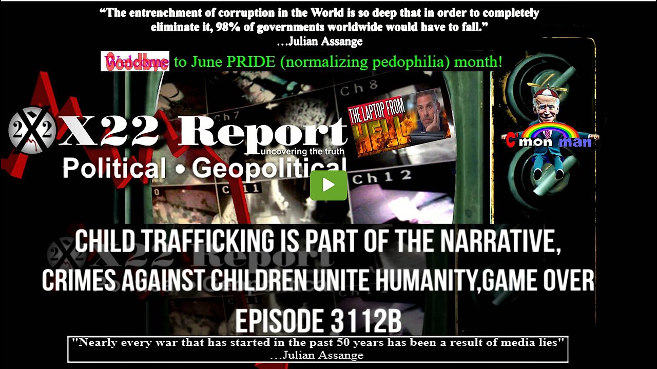 Ep 3112b-Child Trafficking Is Part Of The Narrative,Crimes Against Children Unite Humanity,Game Over