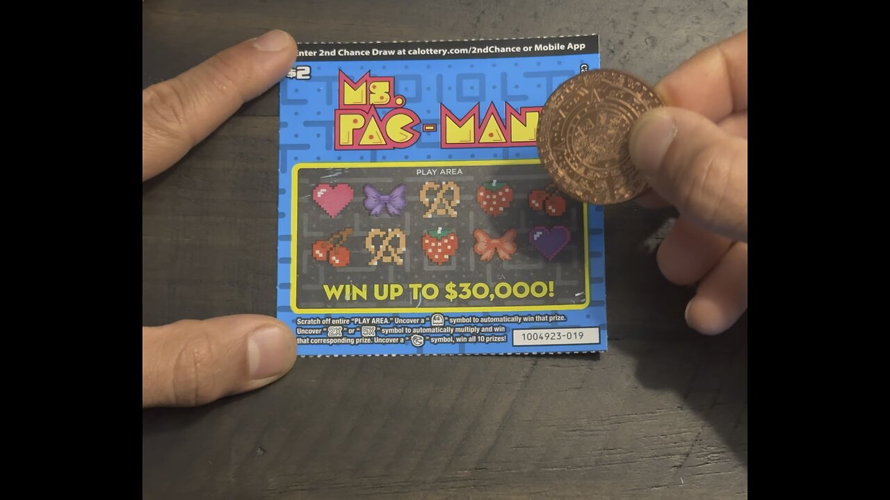 CALOTTERY $2 MS. PAC-MAN