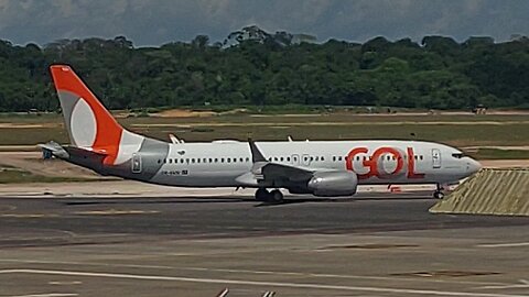 Boeing 737 MAX 8 PR-XMQ landing in Manaus coming from Brasília