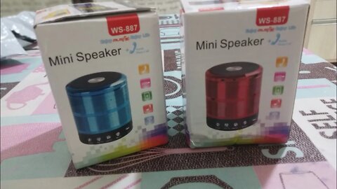 Primeiro inbox do canal! Comprei duas Mini caixinhas de som na Shopee! Será que valeu a pena ?😮