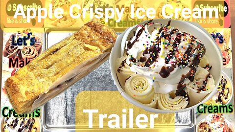 Apple Crispy Ice Cream Trailer