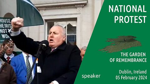 speaker - National Protest, Dublin , Ireland - 05 Feb 2024