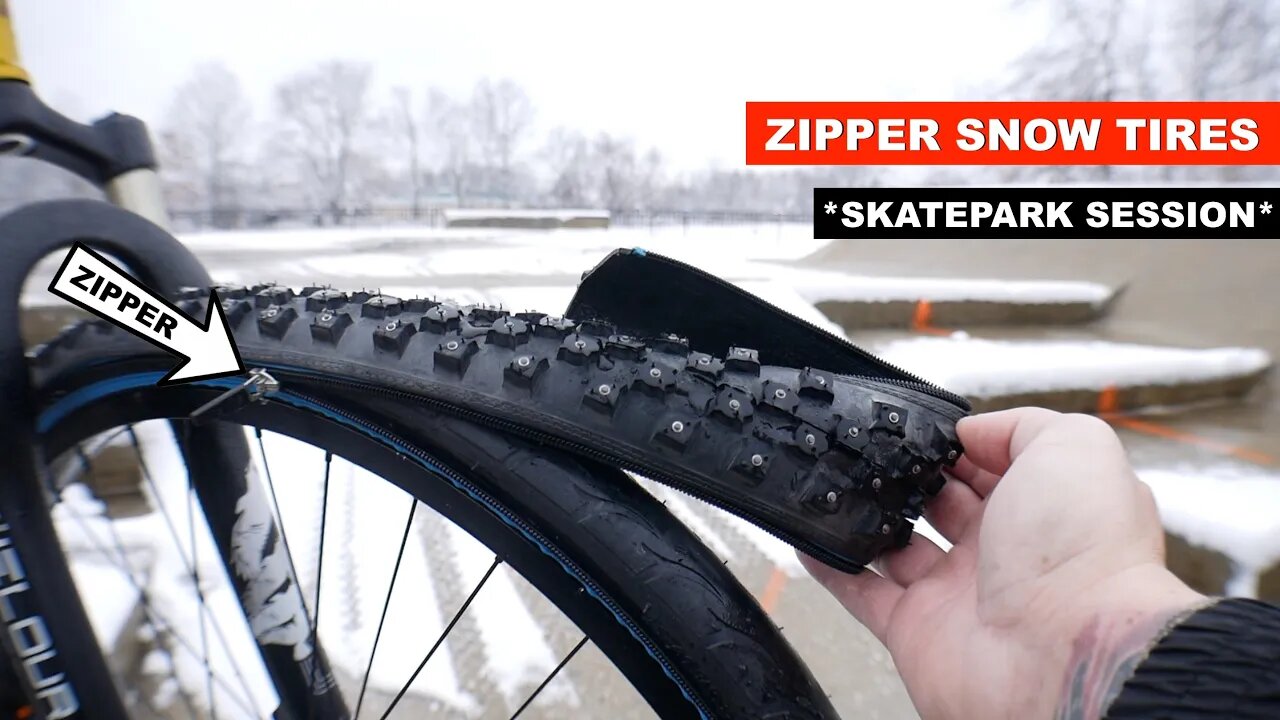 ** ZIPPER TIRES FOR WINTER SKATEPARK RIDING **