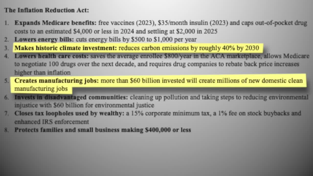 Florida Democrats, Republicans butt heads on Inflation Reduction Act