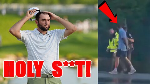 One man DEAD at PGA Championship! World No 1 golfer Scottie Scheffler ARRESTED in INSANE video!