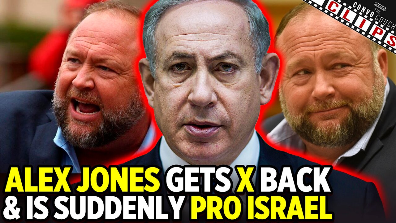 Alex Jones Gets Twitter/X Back & Is Suddenly Pro Israel