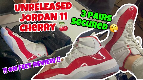 Jordan 11 Cherry Unboxing (on foot review)