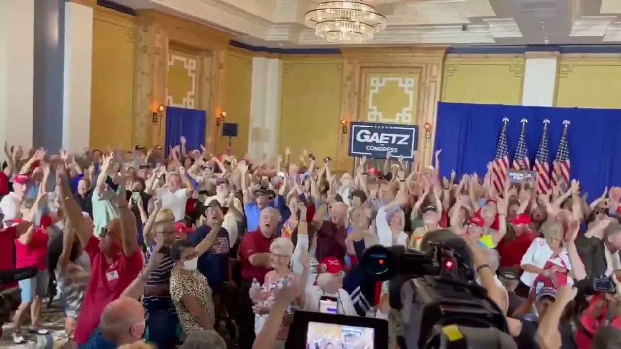 🔥HUGE Trump Crowd here in The Villages, FL for America First Rally #Shorts