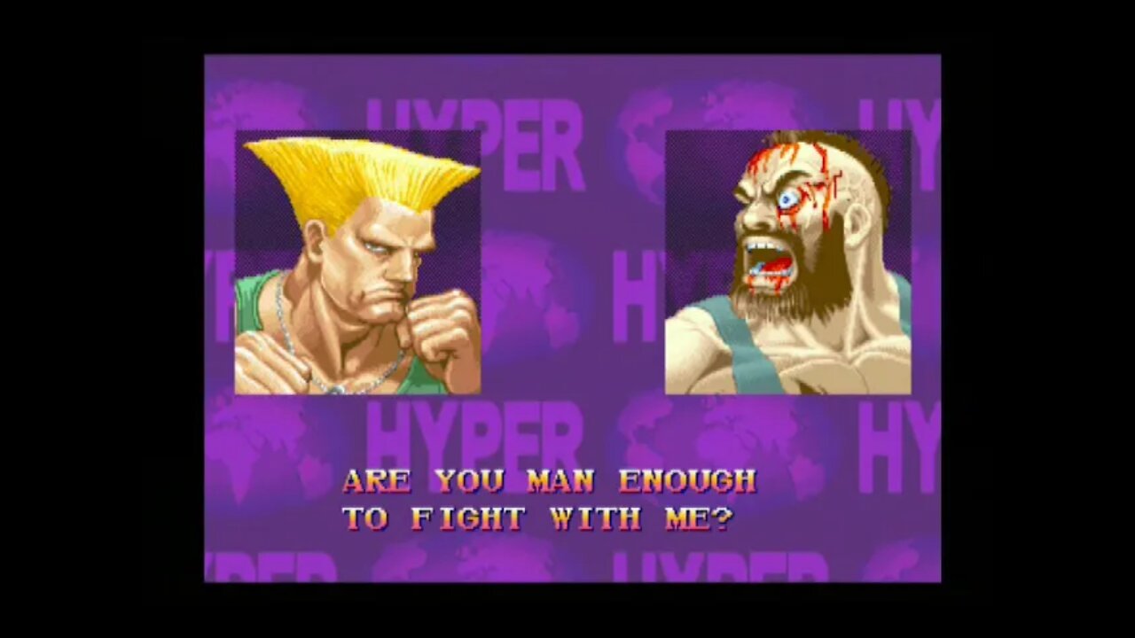 Hyper Street Fighter 2 Nerf AI (PS2) - Guile (Super) - Hardest - No Continues