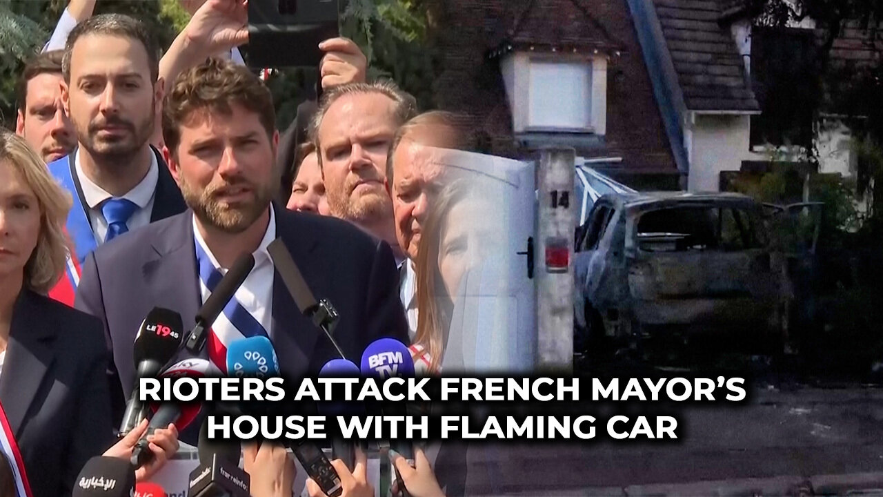 Rioters Attack French Mayor's House With Flaming Car