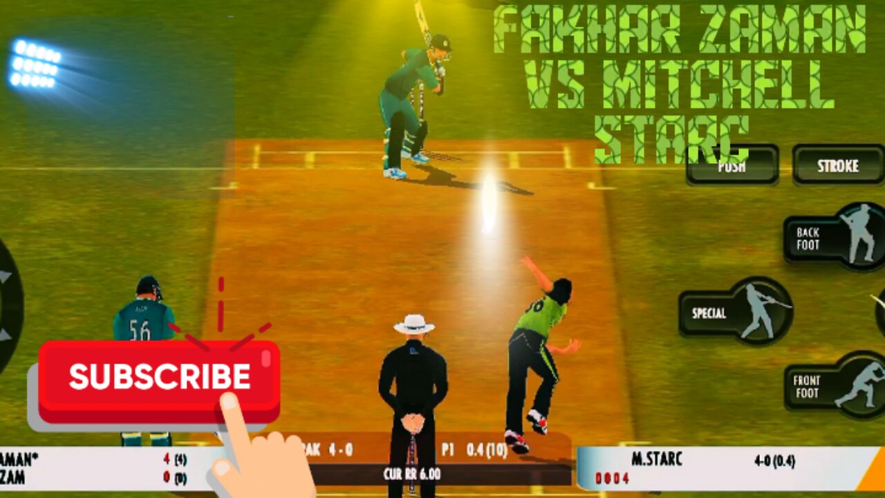 Fakhar zaman vs Mitchell starc #video #realcricket22 #viralvideos #views #cricket