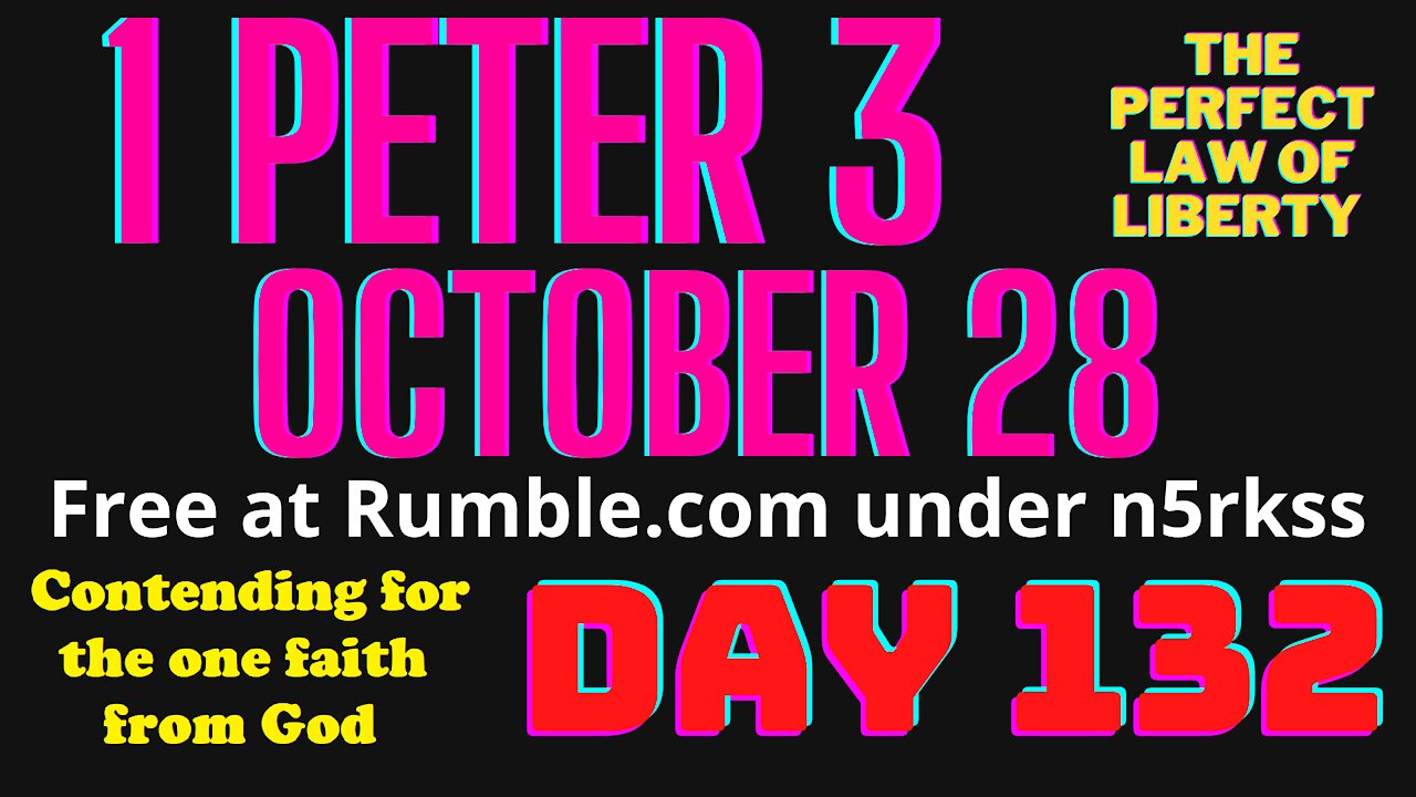 1 Peter 3 The greatest and last spiritual war has begun! Pick your side while you can!